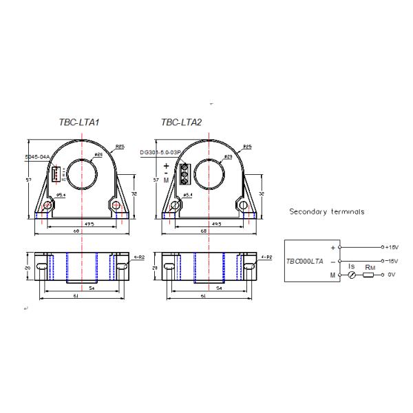 300A EV Charger Closed Loop Hall Effect Current Sensor