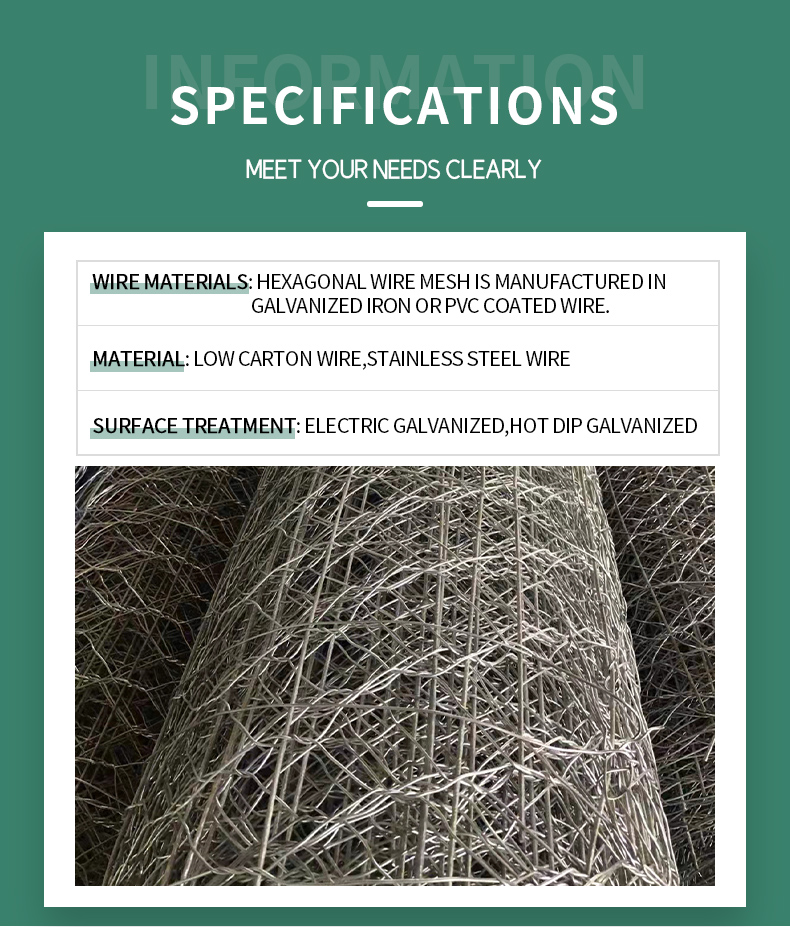 Rustproof Galvanized Wire Mesh Hexagonal Gabion Basket 4x1x1 Gabion Box For Seawall Protection Gabion Box Product