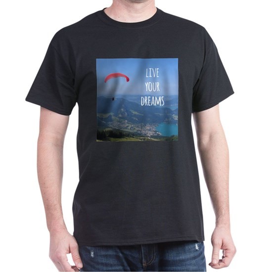 Custom Paragliding Paramotor short Sleeve T shirt Paragliding Pictogram Flight Sports cheap price fast delivery