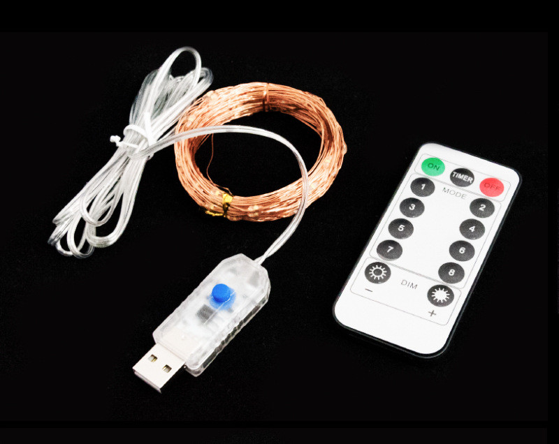 Home Starry LED USB String Lights Dimmable Control Decoration