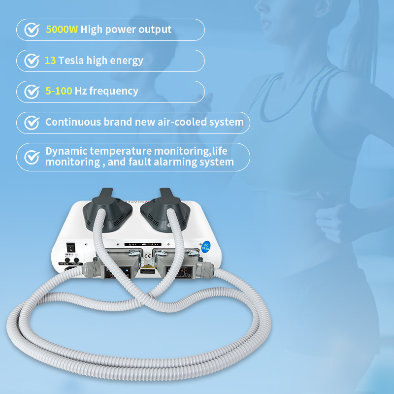 Butt Arm Muscle Sculpting Machine 2 Handles Tesla Ems RF For Tightening Skin Weight Loss