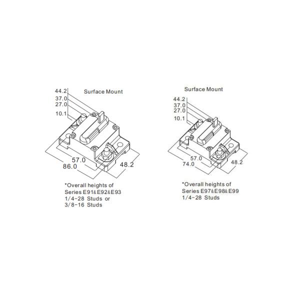 250A Hi Amp Circuit Breaker