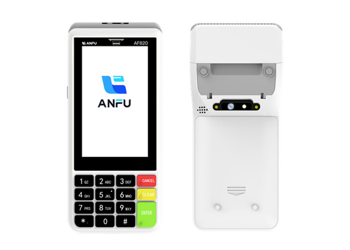 Android 13 4.0 inch LCD QR code scanner card reader payment credit card pos terminal AF820