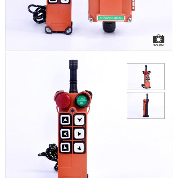 AC380V Telecrane Remote Control F21-E1 6 Keys 1 Speed Eot Crane Remote Control