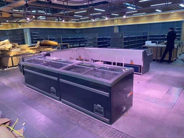 Quality High-end combination of air-cooled defrosting and defogging island freezer freezer for sale