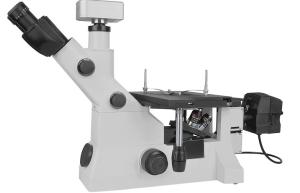 China Mechanical Stage Inverted Industrial Microscope Metallurgical Double Layer on sale