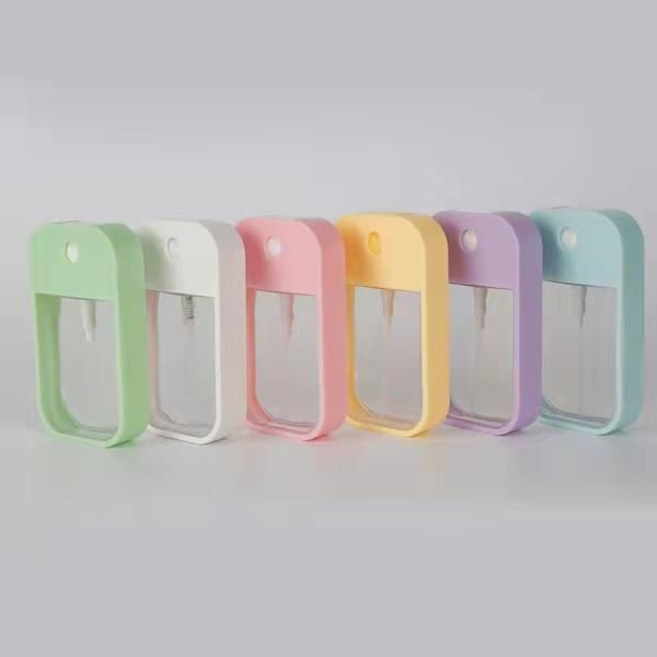 Quality Credit Card Pocket Plastic Mini Perfume Spray Bottle 38ml 50ml for sale