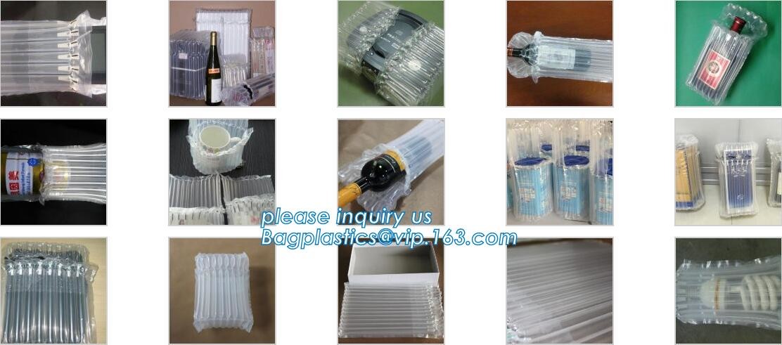 air column bag, dunnage cushion air bag, protective shock resistant cushion hand bag packaging, bottle Column Air Cushio