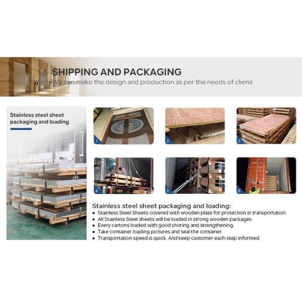 Customized 316 Etched Elevator Stainless Steel Sheet 0.6mm SS Mirror Finish Sheet