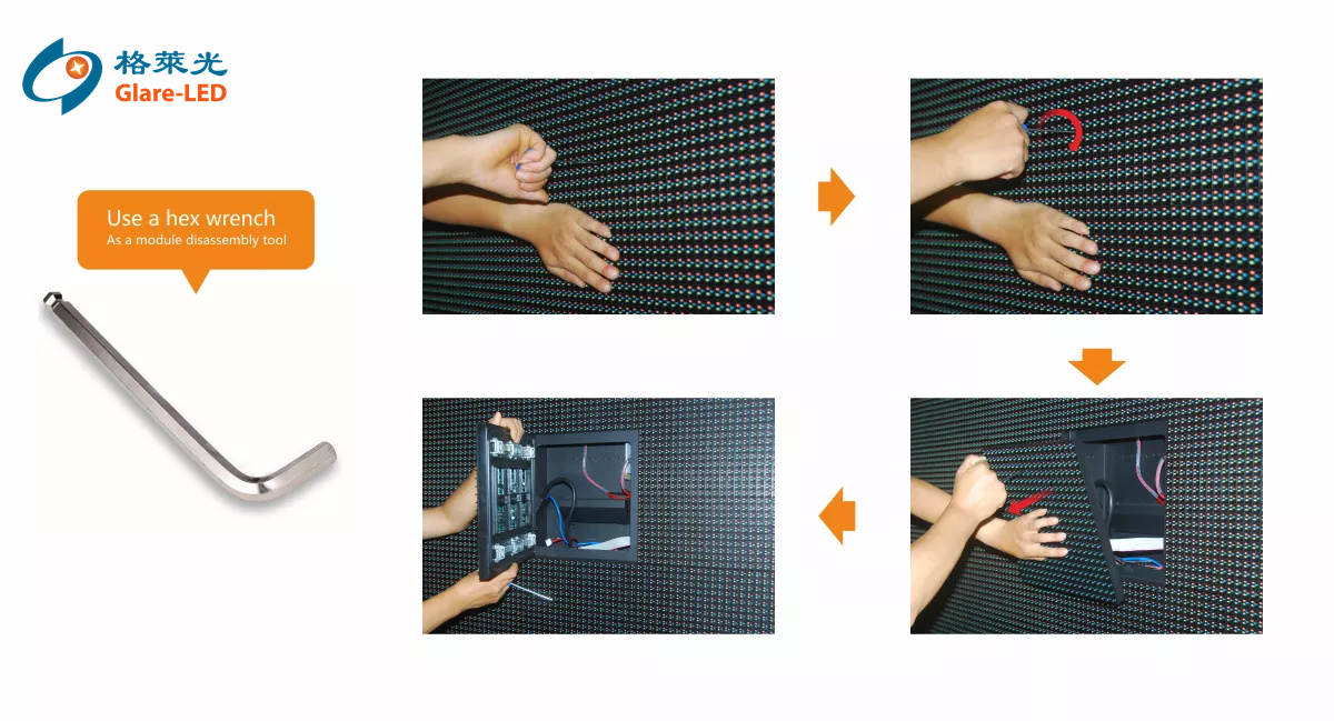 P10 P8 P5 P6.67 Front Service LED Screens Display With IP65 Rating