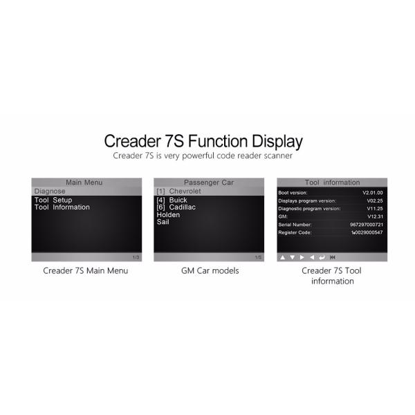 Original Launch X431 CReader 7S Code Reader add Oil Reset Function CReader 7 Plus Update Via Official Website