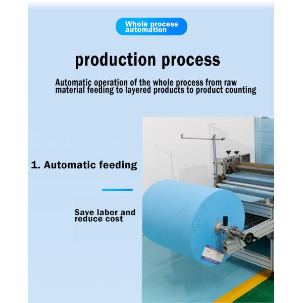 High Speed Bouffant Cap Making Machine Automatic Thermostat Control