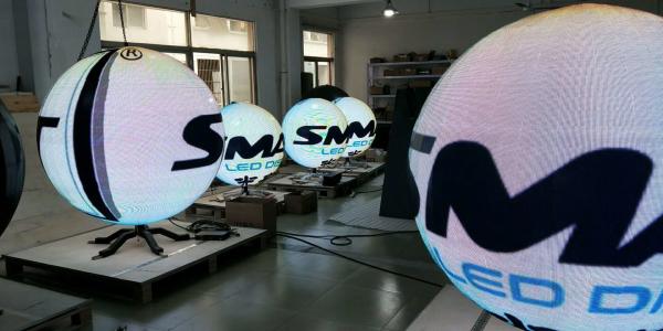 Quality IP33 Waterproof LED Sphere Display 1/16 Scan 0.8m 1m 1.2m Ball Diameter for sale