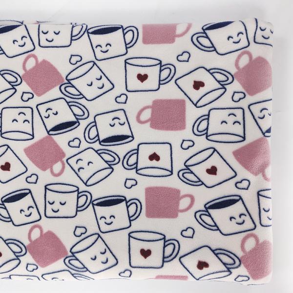 Quality Polyester Spandex Soft Velour Fabric Digital Cartoon Print For Garment Dress for sale