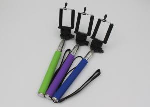 China Folding Bluetooth Mobile Phone Monopod Selfie Stick Green / Purple / Blue wholesale
