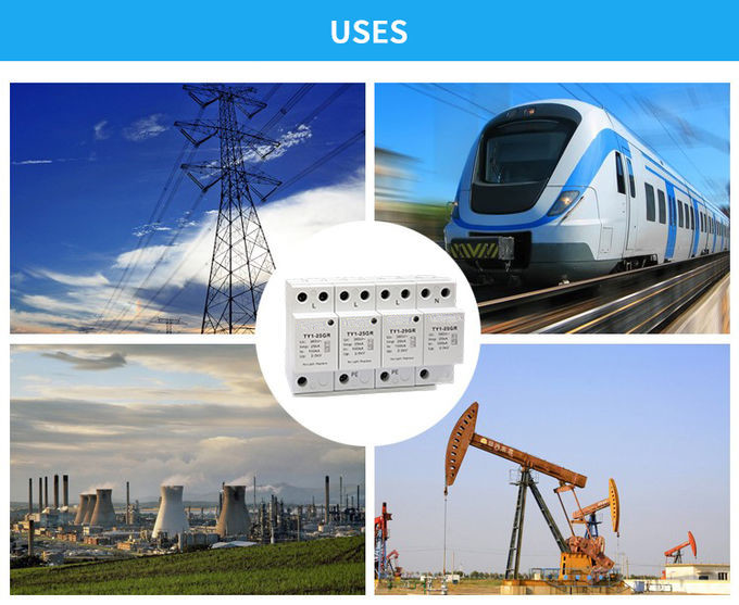 UL94-V0 Surge Protective Device Type 3 Spd -40 - 80 ℃ Operating Temperature