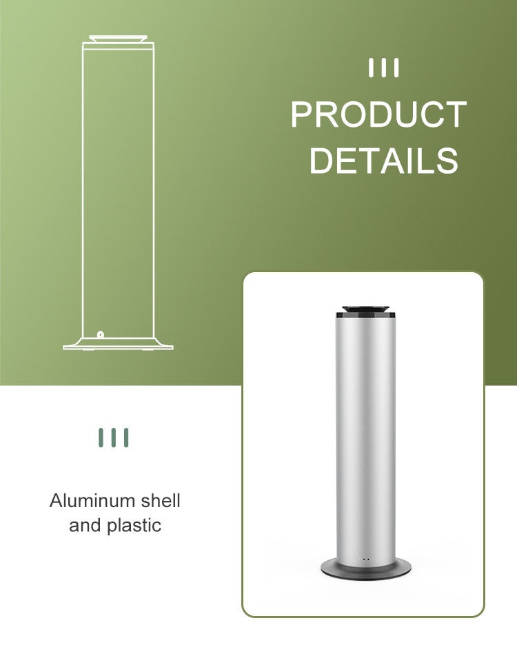 Electric Diffusers Fragrance Oil Scent Diffusers Aluminum Tower Scent 500Ml Wifi Hotel Waterless Diffuser