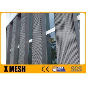 China 2mm Architectural Expanded Metal Mesh Cladding 10mm*40mm Hole wholesale