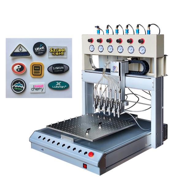Quality 3d Rubber Patch Pvc Label Dispensing Machine Full Automatic for sale