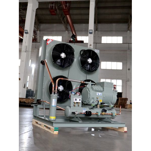 Semi Hermetic Condensing Unit designed for precise temperature regulation supporting food safety standards and preservation