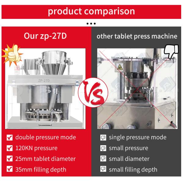 ZP-27D Automatic Rotary 25mm Vitamin Effervescent Tablet Press Making Machine
