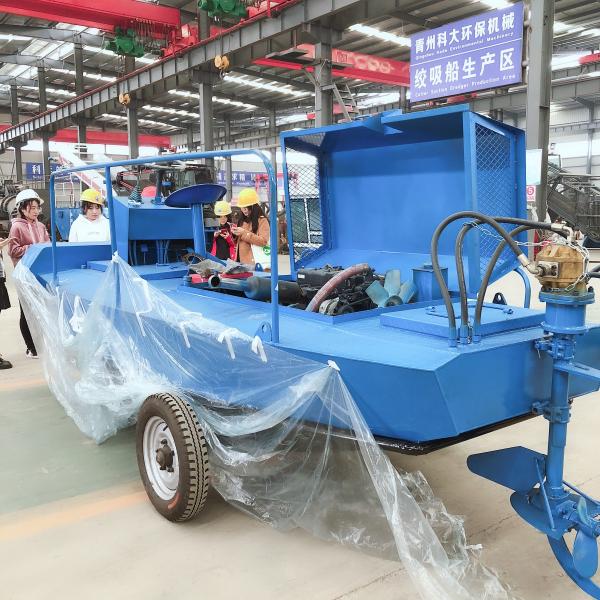 SUS 1000m2/Hr Aquatic Weed Harvesting Machine 2m Mowing Width