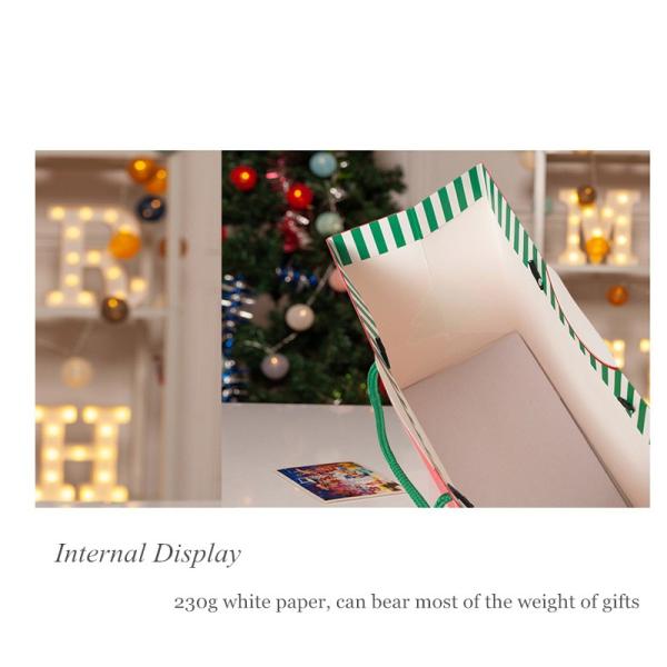 Embossing Flat Pack Xmas Eco Friendly Gift Box Packaging Ultraportable