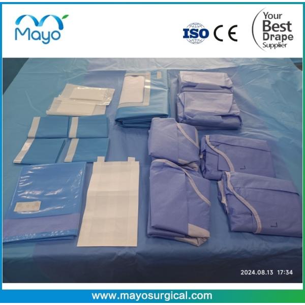 Laparotomy Surgery use Disposable Surgical Laparoscopy Drape Pack