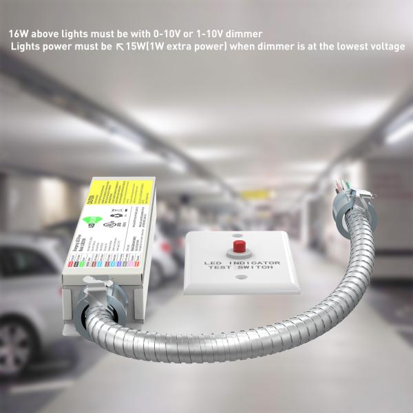 16W LED Emergency Backup Driver With LiFePO4 And Ni-Cd Battery