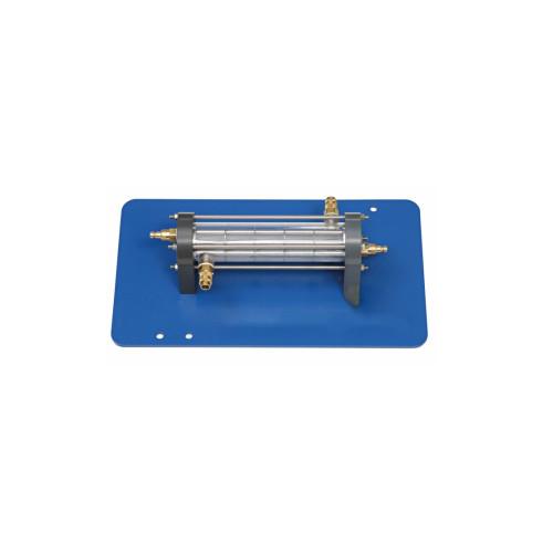 Quality Didactic Laboratory Thermal Equipment Transparent Shell Heat Exchanger Module for sale