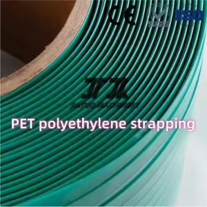 China High Tempreature Resistance Green PET Strapping 19mm Polyester Strap For Heavy Packing wholesale