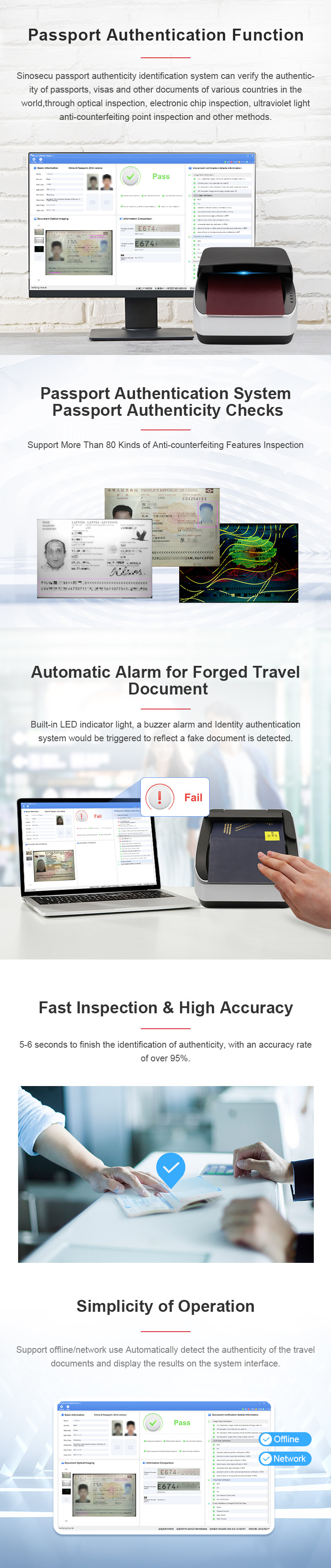 MRZ ID scanner APR5300 I passport reader visa reader with free system integration SDK