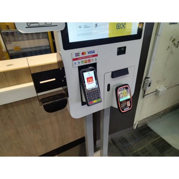 Qtenboard Bank/Hospital/Government Queue Kiosk Queue Management System Kiosk Number Calling Self Service Kiosk with Ticket Dispenser