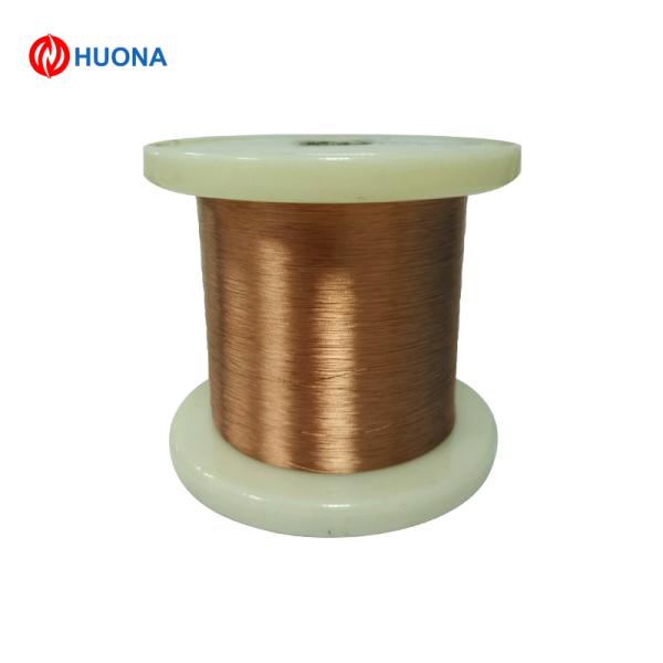 Quality CuNi40 Constantan Enameled Wire 0.1mm Polyimide 220 Temper for sale