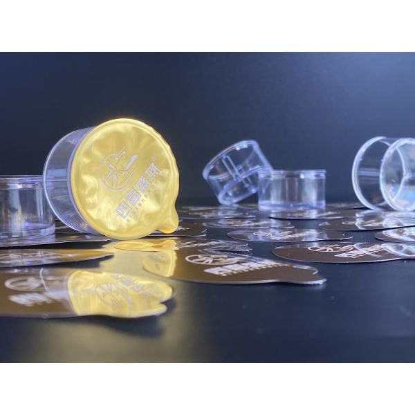 Aluminum Foil Lid Heat Seal Composite Lid For PS Cup Jar Bottle