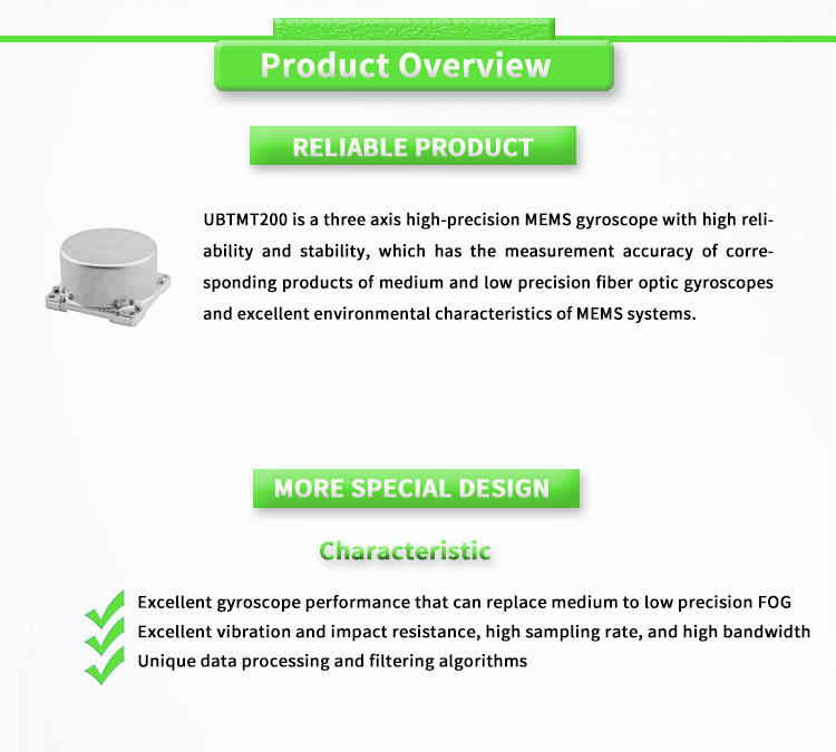 UBTMT200Y Three-Axis Stable Platform MEMS Gyroscope Fog Sensor for UAV Flight Control
