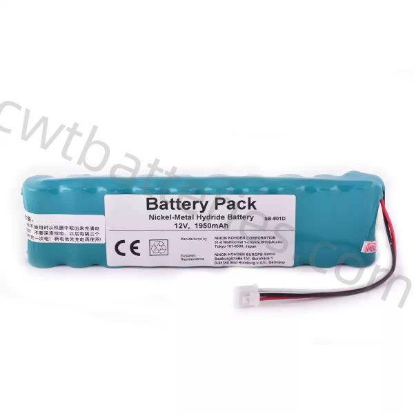 Quality Nihon Kohden SB-901D Nickel-Metal Hydride Battery for X071 ECG-9620 ECG-6951D ECG-9620P ECG-6951E 12V 1950mAh Compatible for sale