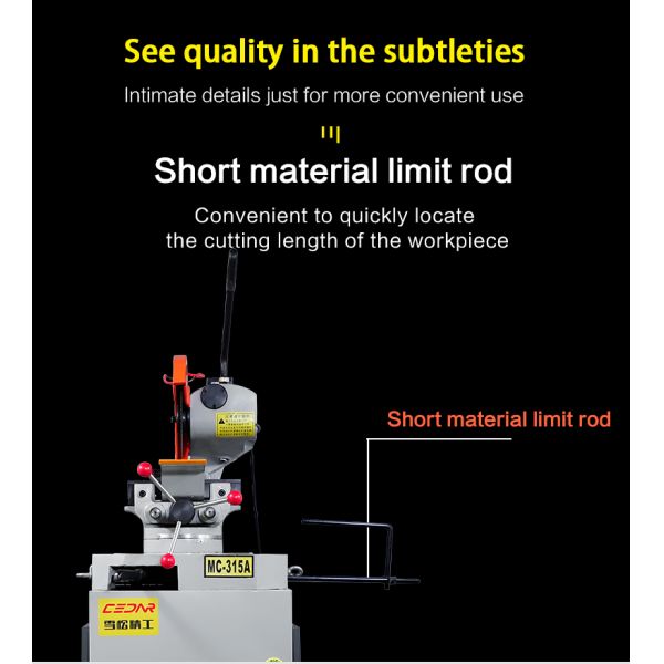 MC-315 Semi Automatic square Tube Circular Sawing Machine,small Steel Pipe Cutter Machine