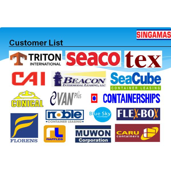 Standard Intergrated Fridge Shipping Containers High Efficiency Durable