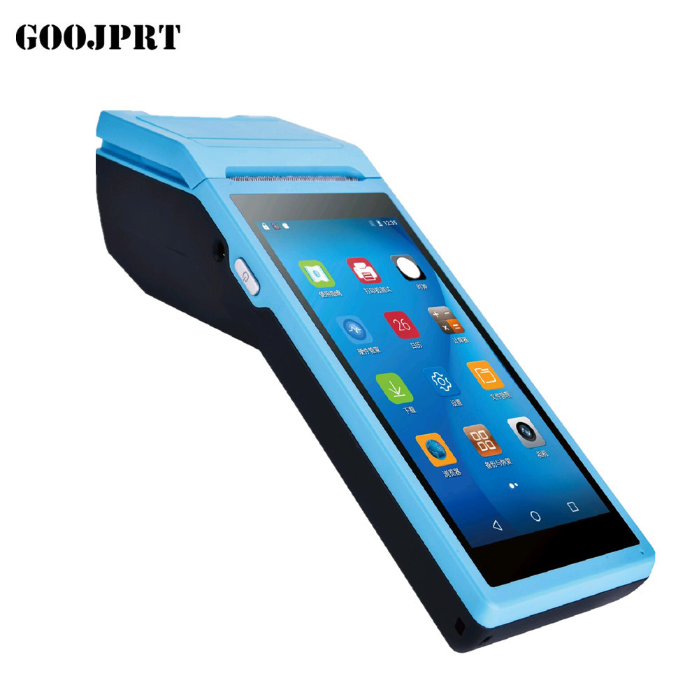Android 5.1 Mini Pos thermal printer Barcode Scanner Handheld POS Terminal wireless bluetooth wifi Android PDA 3G Distri