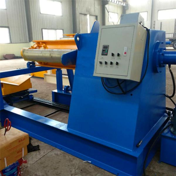 Uncoiling Galvanized Steel Sheet Coil Hydraulic Decoiler 380V / 220V Voltage
