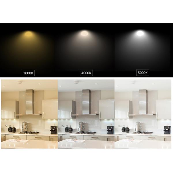 8W COB color changing temperature IP65 Fire rated light CCT kitchen LED recessed cob downlight