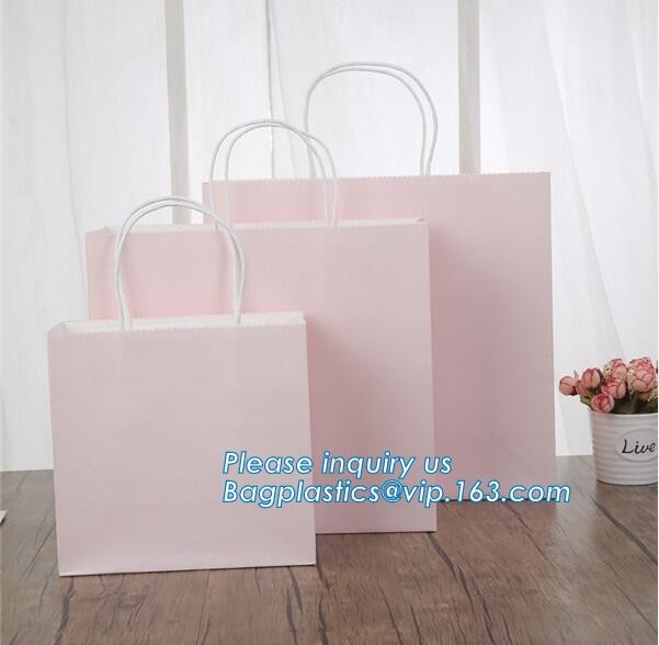 Fashion Custom Printing Luxury Gift Shopping Carrier Paper Bag With Your Own Logo Print,strong twisted handle black leat