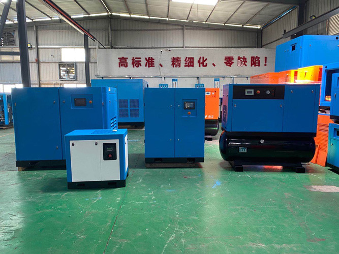 6.35m3/Min Oil Injected Air Inverter Rotary Screw Type Compressor For General Industry