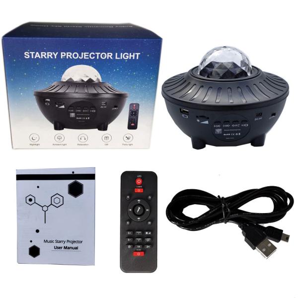 Led Star Galaxy Starry Sky Projector Night Light Built-in Bluetooth-Speaker For Bedroom Decoration Child Kids Birthday Present