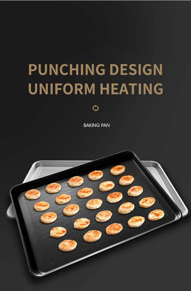 Aluminum Alloy Baking Tray with Punching and Hollow-out Design