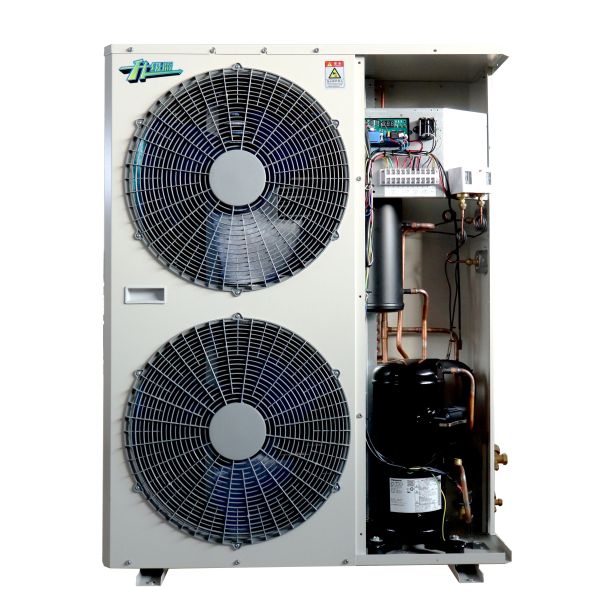 Powerful Automatic Two-Fan Motor Condensing Unit with High Heat Transfer for Supermarket Freezers Beverage Display Cooling