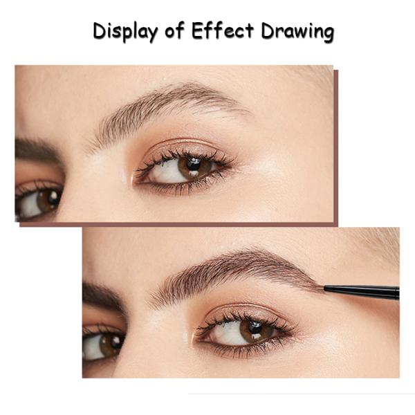 Sweat Proof Liquid Eyeliner 1.5mm Ultra Slim Eyebrow Pencil With Brush
