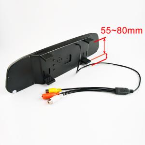 4.3 TFT LCD Auto Parking Rear View 4.3 Inch Car Mirror Monitor With 2 Video input