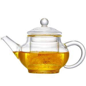 China Healthy Glass Tea Infuser Teapot , Heat Resistant All Glass Teapot With Filter wholesale